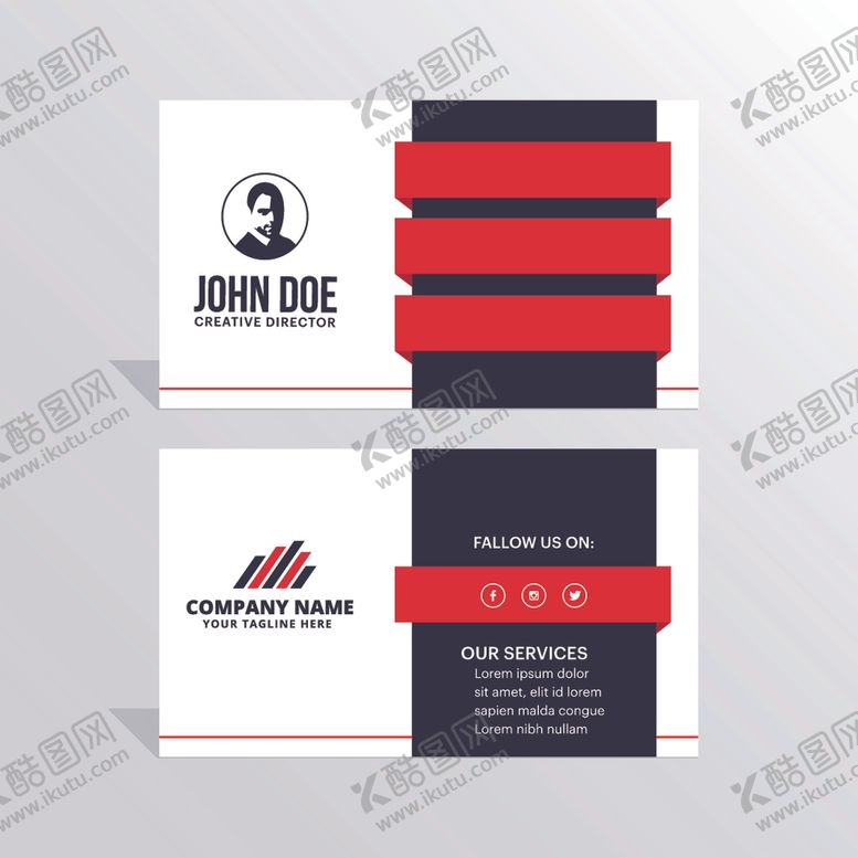 编号：37078809182233063703【酷图网】源文件下载-高档名片模板