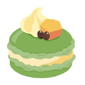 卡通点心蛋糕插画