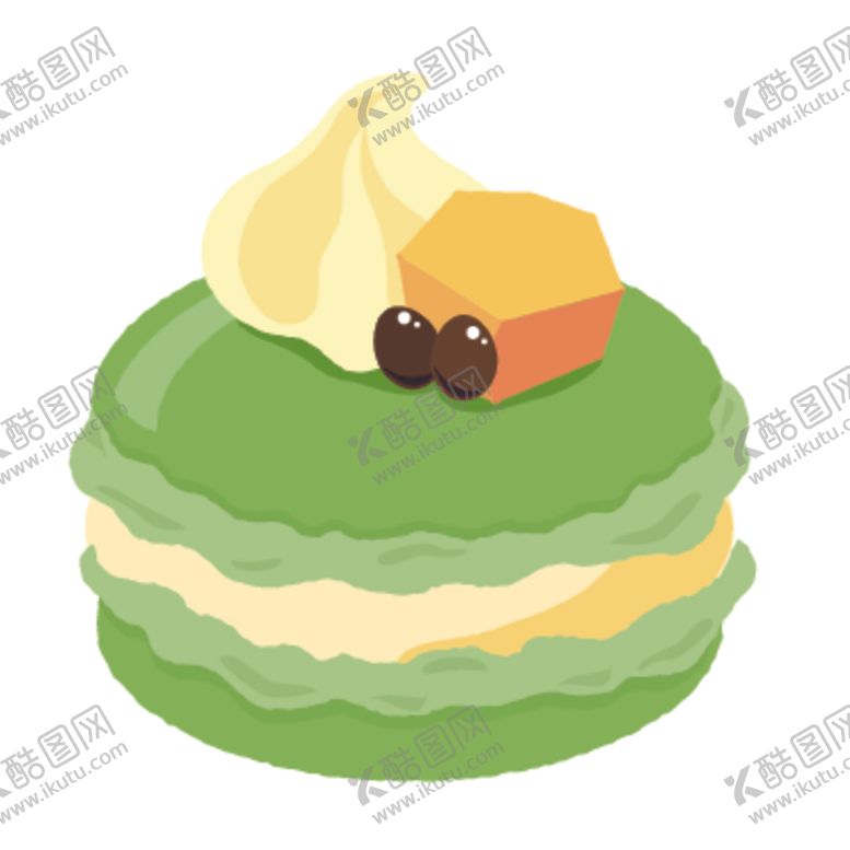 编号：23819610300015111940【酷图网】源文件下载-卡通点心蛋糕插画