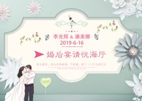 婚礼指示牌
