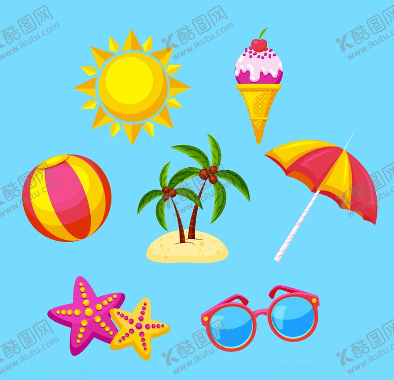 编号：79669406301659118079【酷图网】源文件下载-夏日元素
