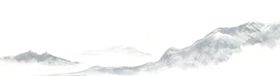 中国风山水水墨画插画背景素材