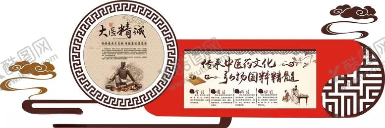 编号：74808702050530053160【酷图网】源文件下载-中医文化墙