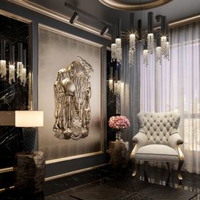 卧室客厅厨房书房效果图