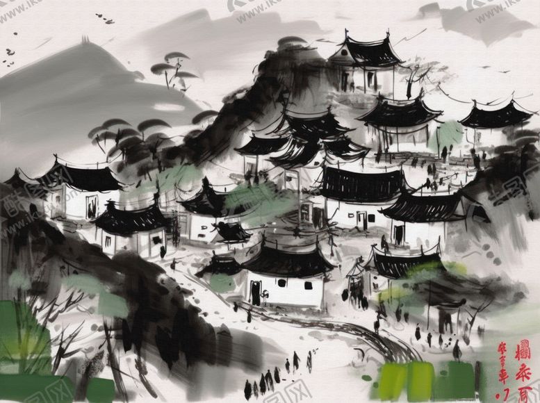 编号：98547901311234177516【酷图网】源文件下载-山村早春