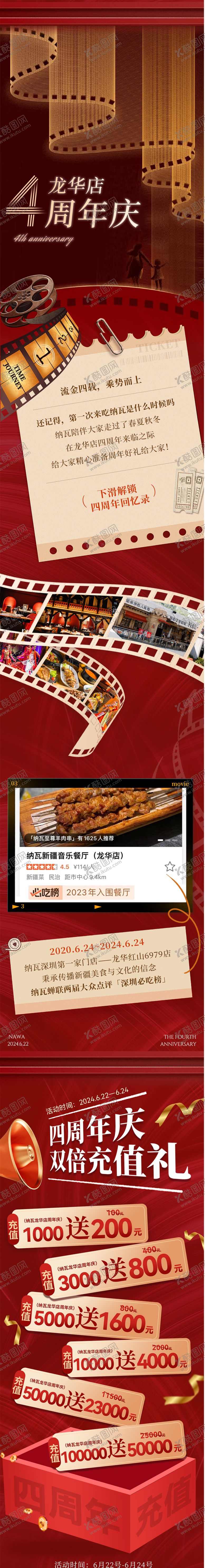 编号：71994304302110283894【酷图网】源文件下载-周年庆高级长图文海报
