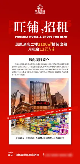 旺铺招租海报