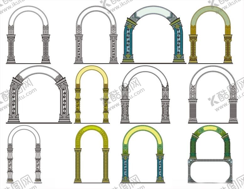 编号：26841510062211274868【酷图网】源文件下载-拱门拱形大门拱形建筑