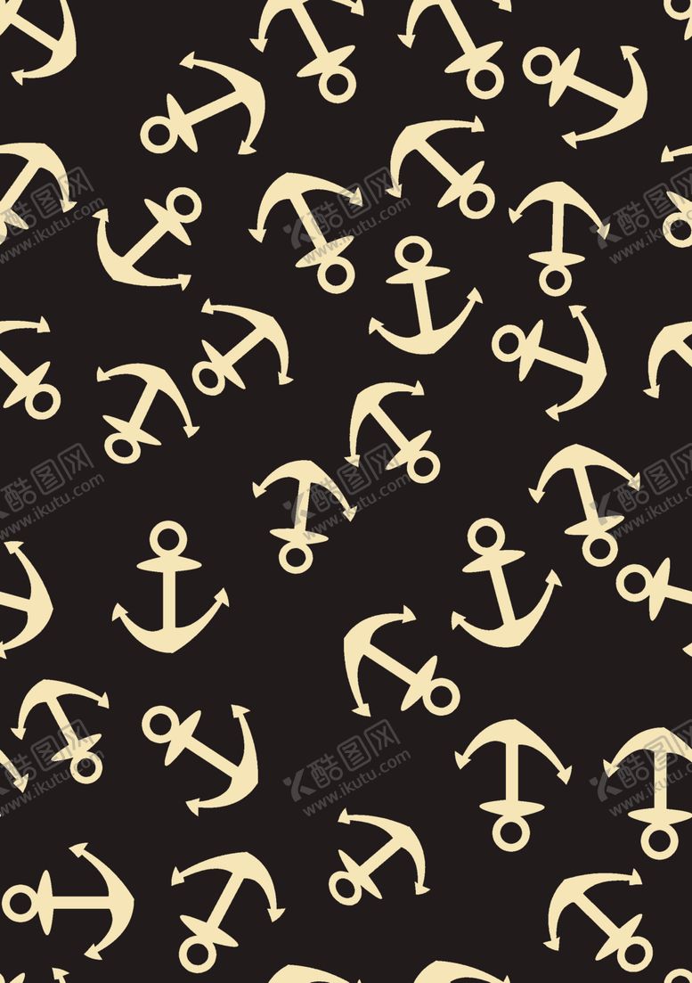 编号：40409710092345467419【酷图网】源文件下载-船锚印花