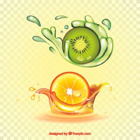 果汁飞溅