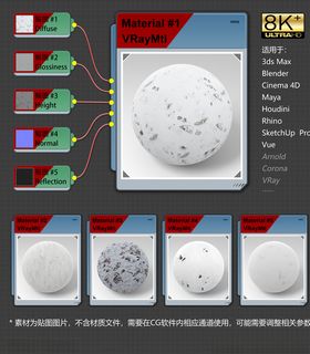 8K超清冰雪环境材质贴图