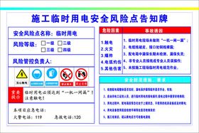 临时用电告知牌