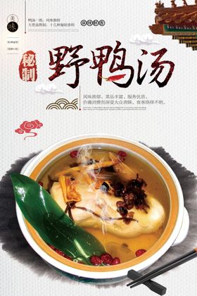 美味野鸭汤海报