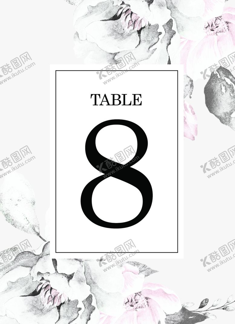 编号：21943410291247322535【酷图网】源文件下载-婚礼卡片花背景水墨