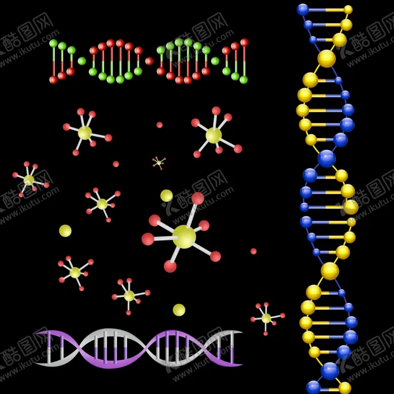 编号：73472205070641514014【酷图网】源文件下载-药分子DNA医疗分解