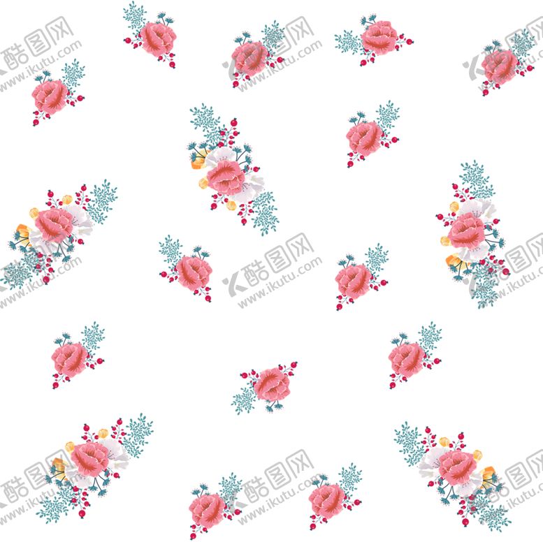 编号：16956009251714284621【酷图网】源文件下载-小花数码印花