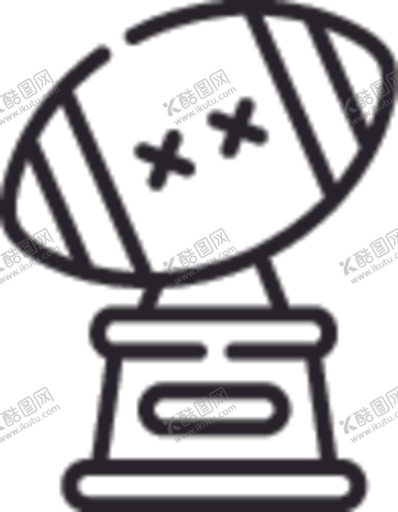 编号：49982505161415214134【酷图网】源文件下载-橄榄球奖杯