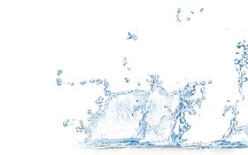 水花护肤品海报飞溅图案背景