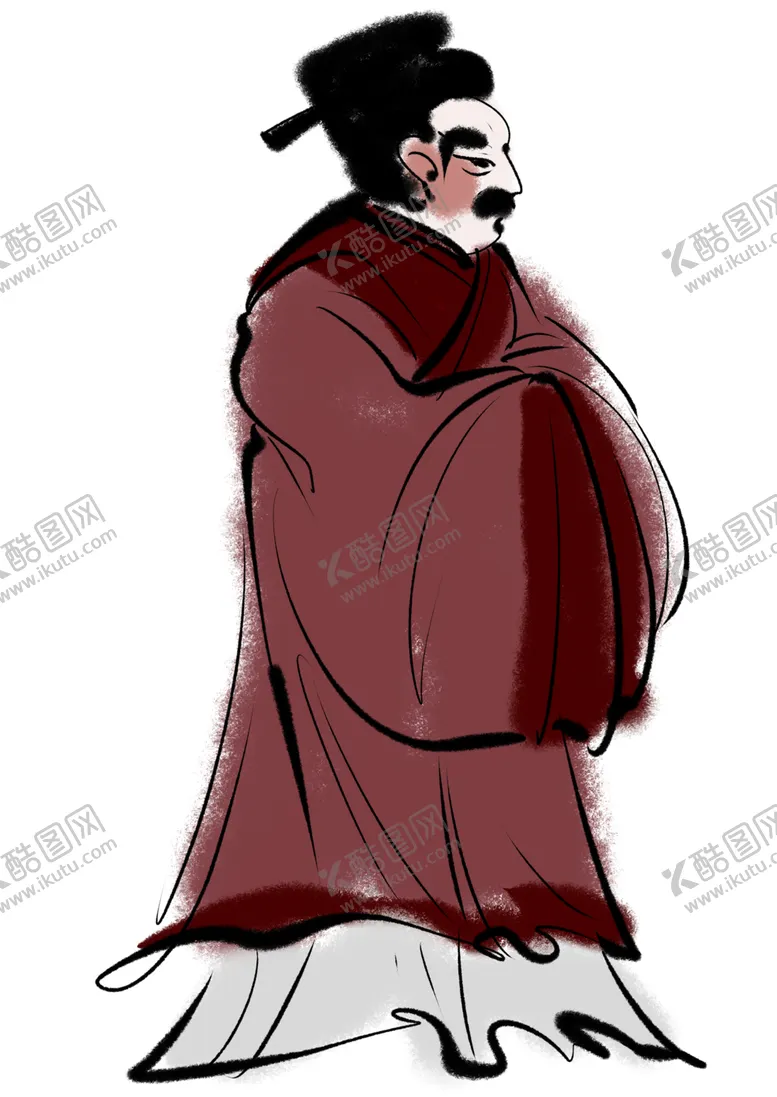 编号：52259906281346285292【酷图网】源文件下载-国学人物插画