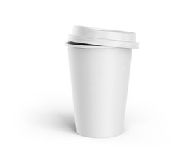 精美简约的陶瓷咖啡杯样机素材