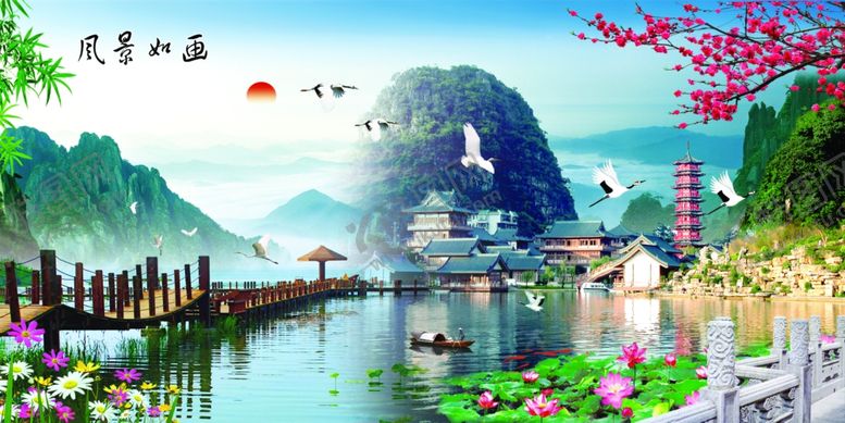 编号：37026210311110459336【酷图网】源文件下载-风景如画