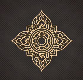 黑金花纹
