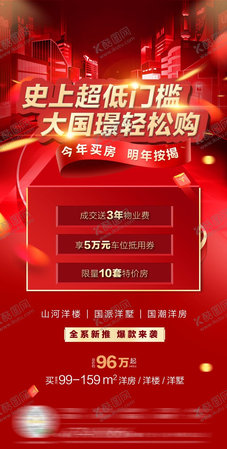 编号：23012005091421353184【酷图网】源文件下载-房地产促销海报