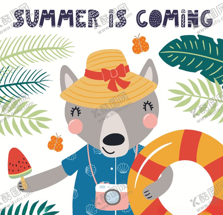 编号：35494209270011306387【酷图网】源文件下载-手绘卡通动物