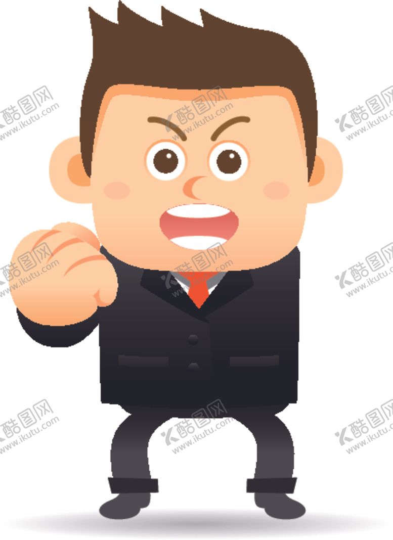 编号：16064110311615336038【酷图网】源文件下载-卡通商务男性