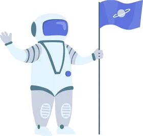 宇航员宙天天活动卡通太空人