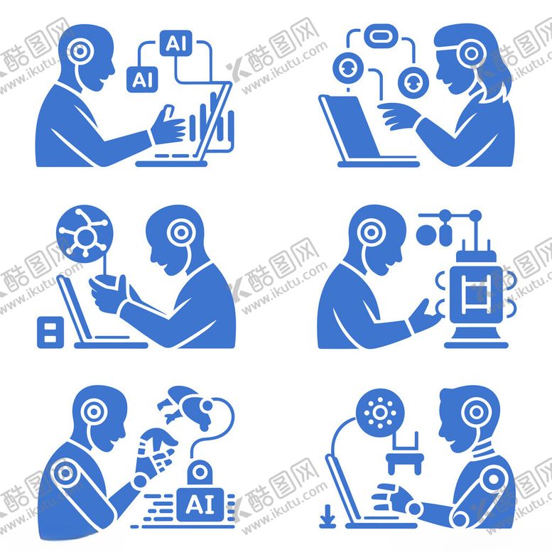 编号：18520504042258527919【酷图网】源文件下载-科技ai图标