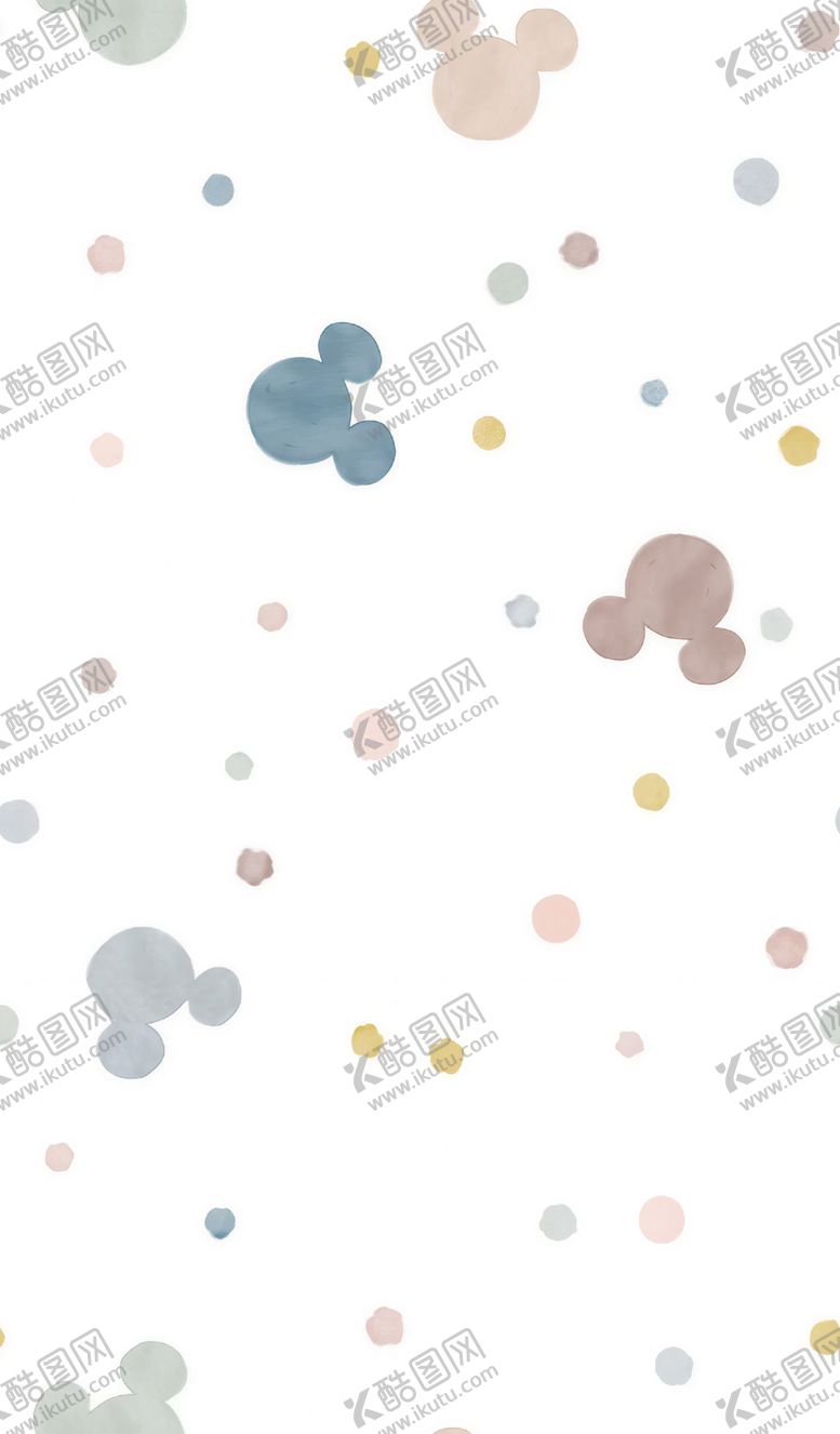 编号：66949305010144572247【酷图网】源文件下载-米奇图案多彩波点背景