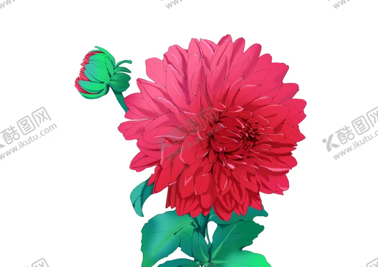 编号：50432411220604175430【酷图网】源文件下载-花卉手绘插画