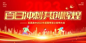 高考冲刺海报誓师大会中