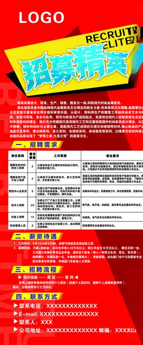 诚聘精英展架