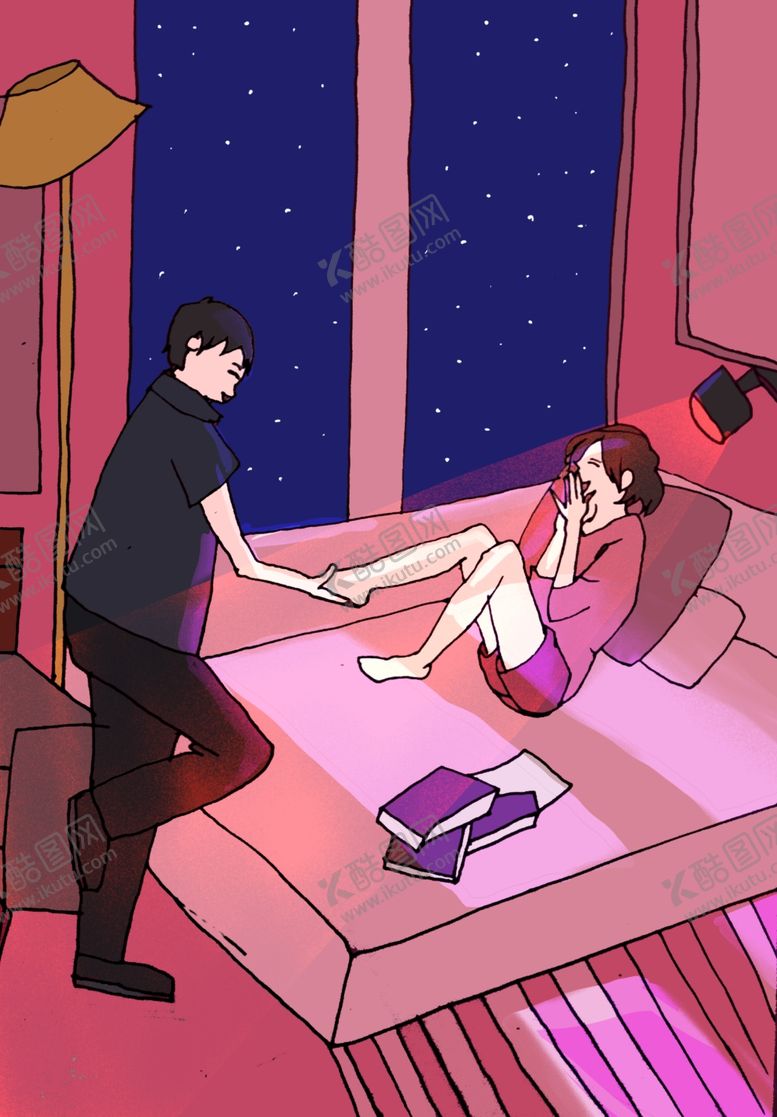 编号：91223906270725085884【酷图网】源文件下载-情侣插画