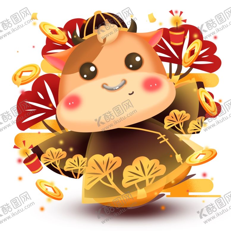编号：25425905020257046752【酷图网】源文件下载-卡通牛形象