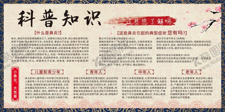 编号：98496701130347564657【酷图网】源文件下载-鼻炎科普知识
