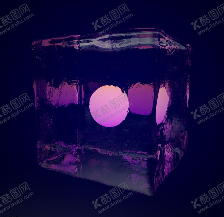 编号：13802709271427046745【酷图网】源文件下载-C4D宝石方块玻璃反射灯光