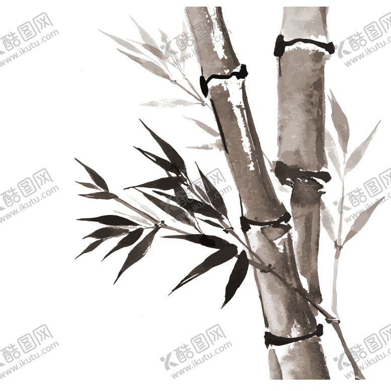 编号：80101709210051208874【酷图网】源文件下载-水墨竹子