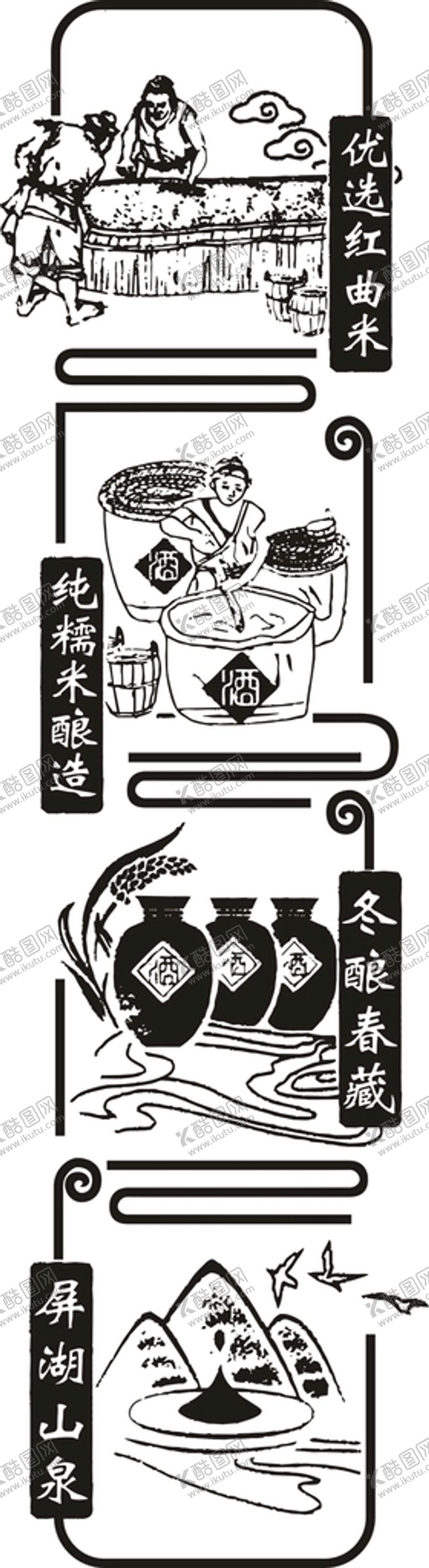 编号：17170912301103189893【酷图网】源文件下载-古法酿酒工艺平面图