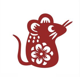 老鼠剪纸CDR矢量图生肖鼠