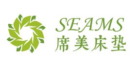 席美SEAMS床垫绿LOGO