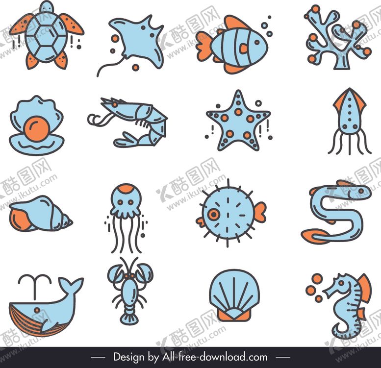 编号：45016310081406502088【酷图网】源文件下载-海洋生物