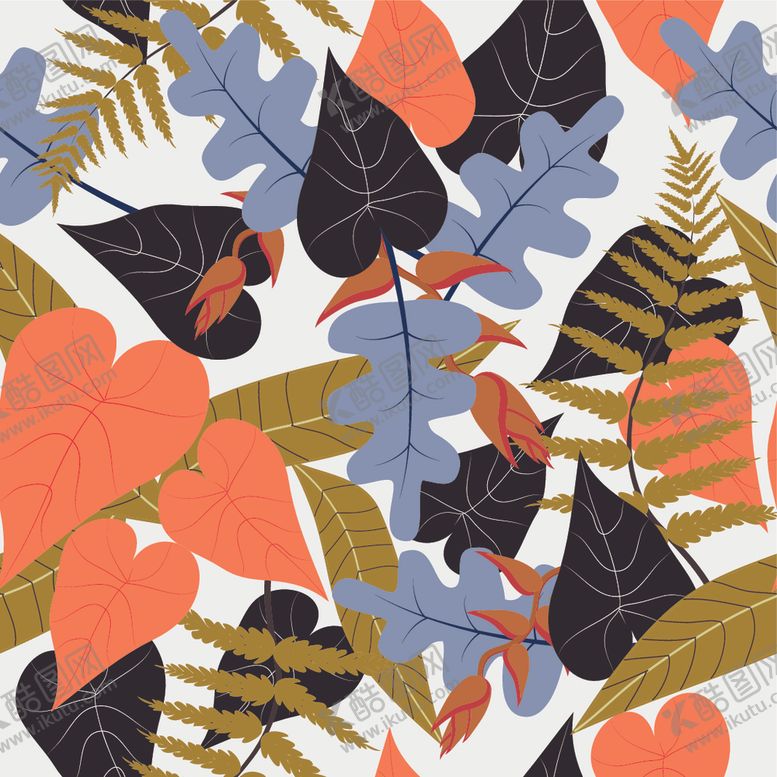 编号：64462109240055259284【酷图网】源文件下载-淡彩印花图案