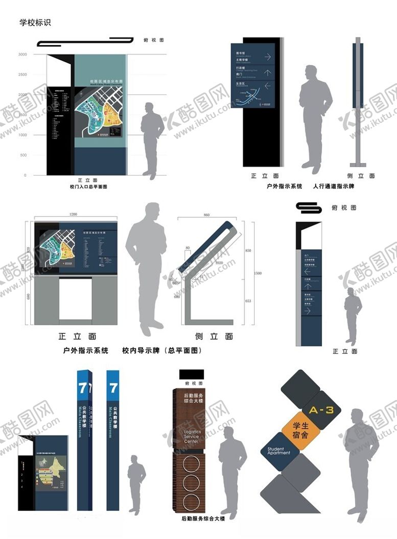 编号：79113504140107514210【酷图网】源文件下载-导视系统指示牌
