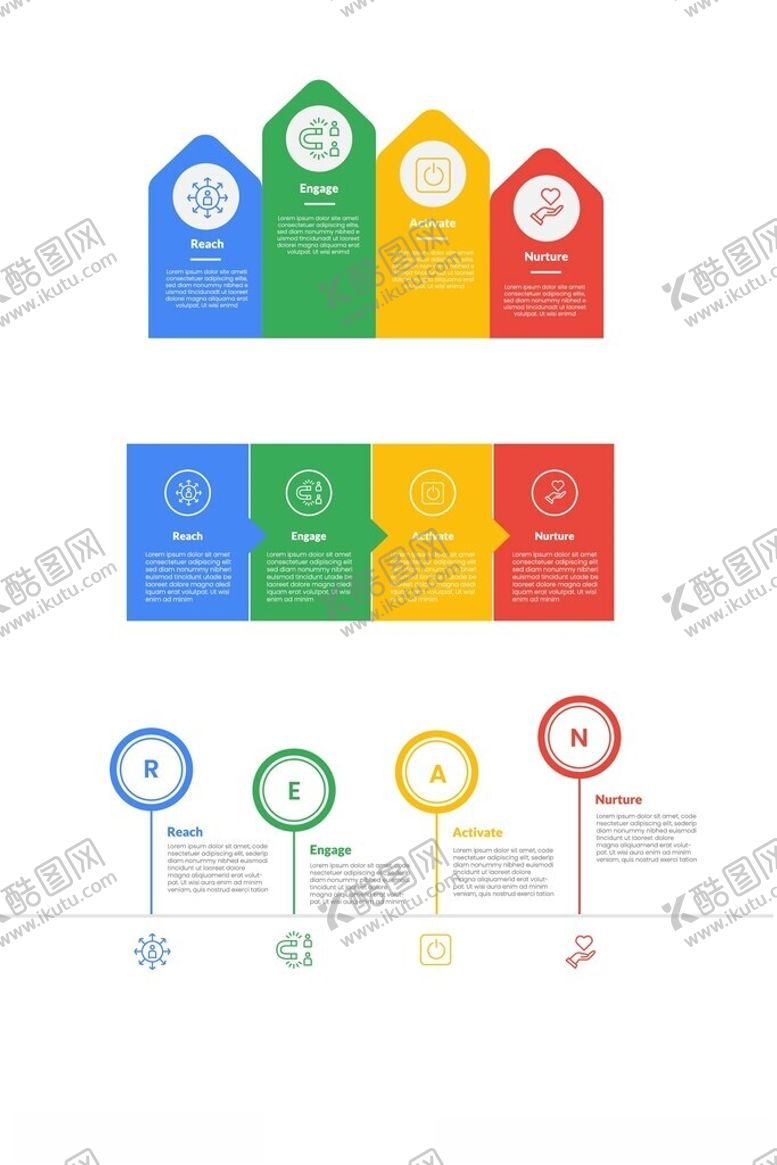 编号：42482905240807397545【酷图网】源文件下载-卡片横向导航信息图