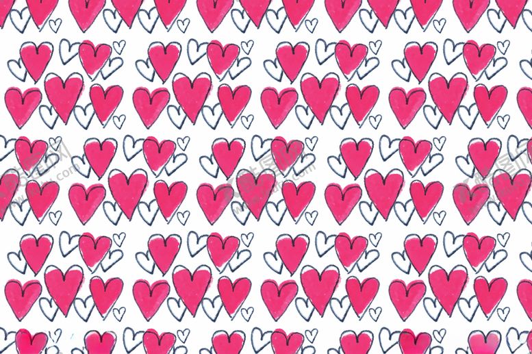 编号：20672409270842508871【酷图网】源文件下载-手绘爱心矢量图