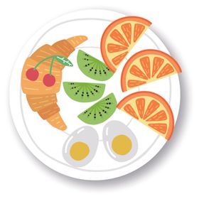 食物餐饮美AI矢量图