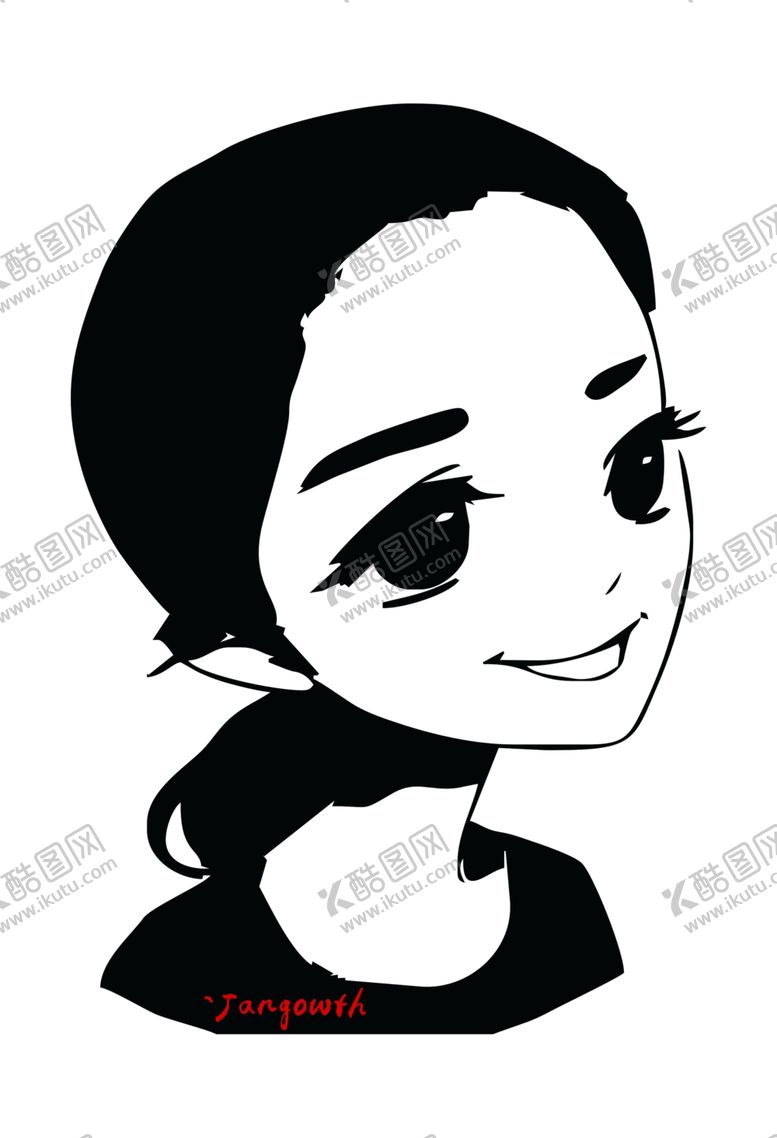 编号：18161709210700069429【酷图网】源文件下载-少女头像